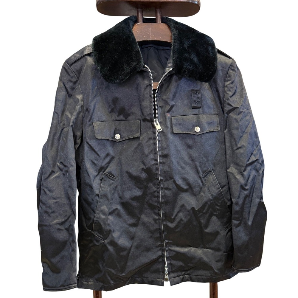 Horace Small Apparel Co Mens 42L Tuffy 70's Uniform Black Bomber Jacket‎
